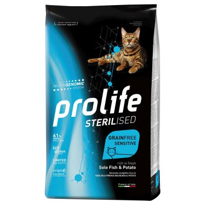 Prolife Cat Grain Free Sensitive Sterilized Sogliola & Patate