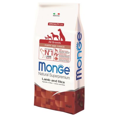Monge Superpemium All Breeds Puppy Junior Agnello & Riso