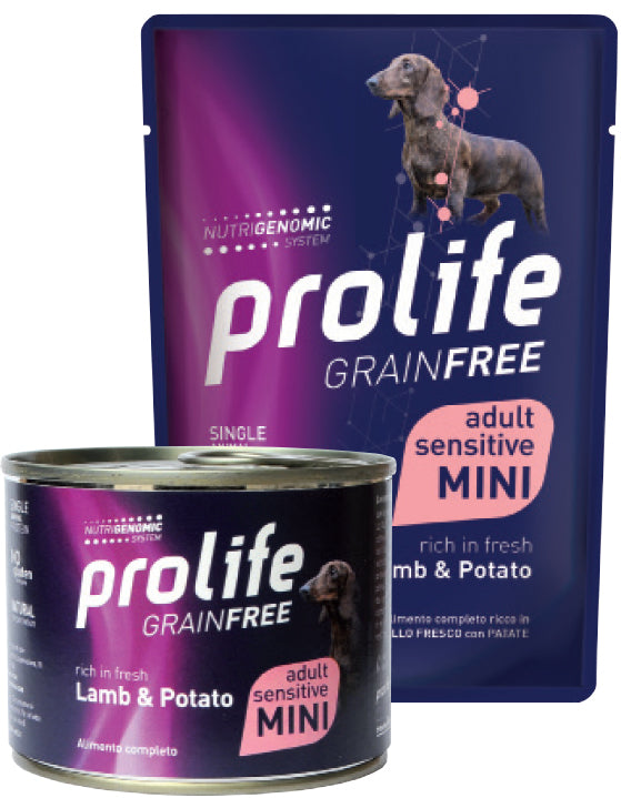 Prolife Grain Free Adult Sensitive Lamb & Potato- Mini 100 gr Bustina Agnello e Patate