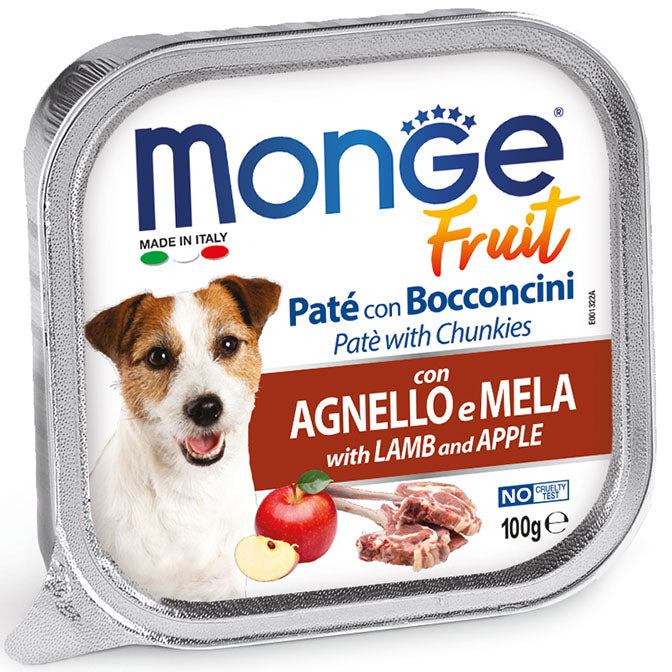 Monge Fresh Paté e Bocconcini Agnello e Mela Umido 100 gr