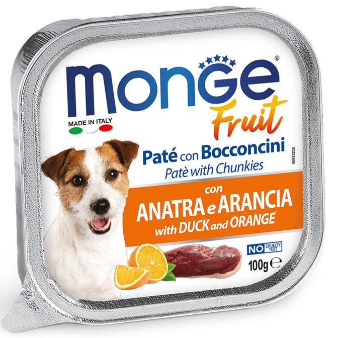 Monge Fresh Paté e Bocconcini Anatra e Arancia Umido 100 gr