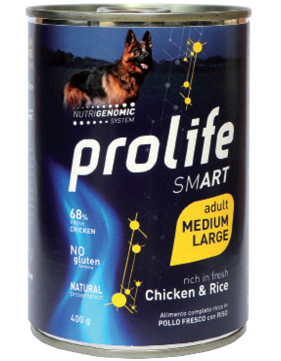 Prolife Smart Adult Chicken & Rice - Medium/Large Umido 400 gr