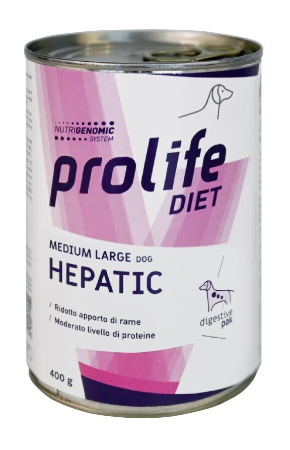 Prolife Hepatic Medium/Large Umido 400 gr