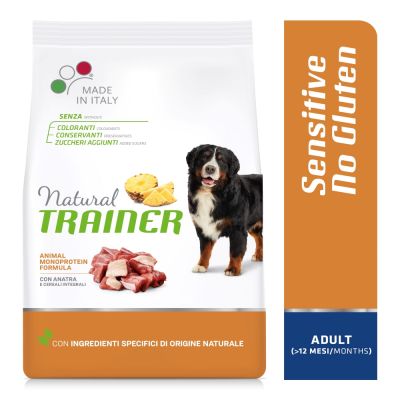 Natural Trainer Sensitive No Gluten Adult Medium/Maxi Monoproteico con Anatra