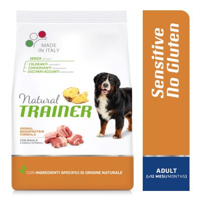 Natural Trainer Sensitive No Gluten Adult Medium/Maxi Monoproteico con Maiale