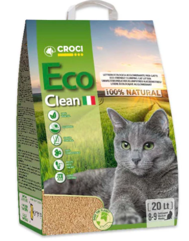 Croci Lettiera Gatto vegetale Eco Clean 20 Lt