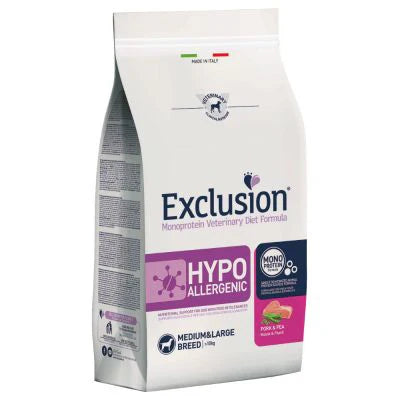 Exclusion Diet Hypoallergenic Maiale & Piselli M & L Bread 2 Kg Crocchette Cani