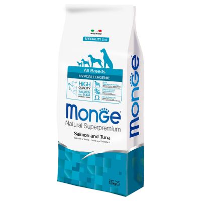 Monge Superpremium All Breeds Adult Hypo con Salmone e Tonno 2.5 kg