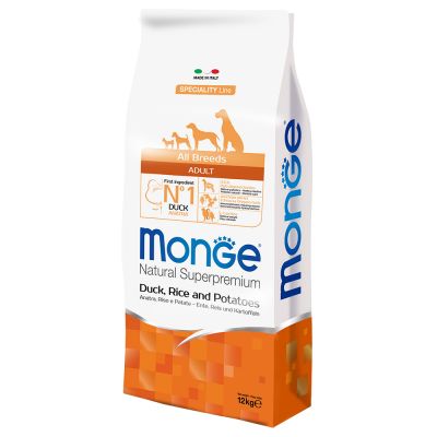 Monge Superpremium All Breeds Adult Anatra, Riso e Patate