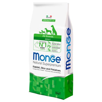 Monge Superpremium All Breeds Adult Coniglio, Riso e Patate
