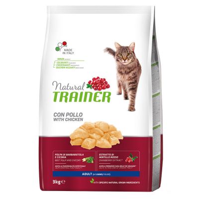 Natural Trainer Adult con Pollo Crocchette per gatti