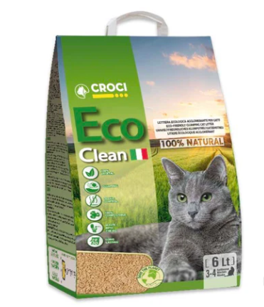 Croci Lettiera Gatto vegetale Eco Clean 6 Lt