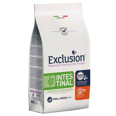 Exclusion Diet Intestinal Small Breed Maiale & Riso Crocchette cani