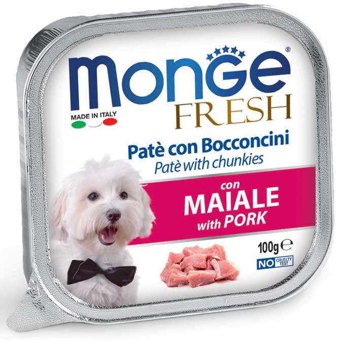 Monge Fresh Paté e Bocconcini Maiale Umido 100 gr