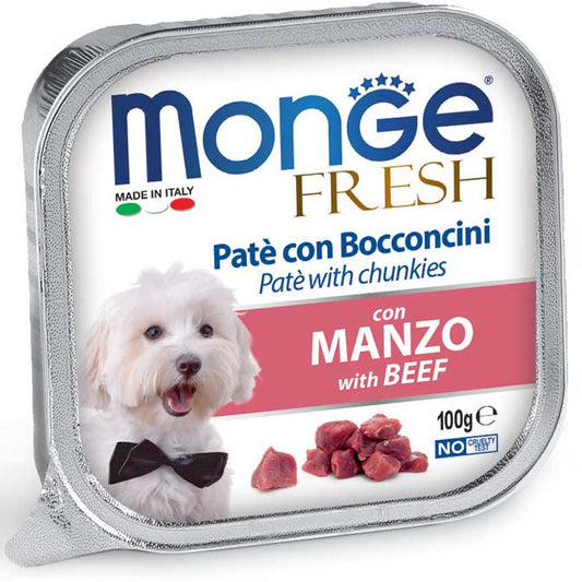 Monge Fresh Paté e Bocconcini Manzo Umido 100 gr