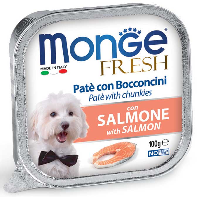 Monge Fresh Paté e Bocconcini Salmone Umido 100 gr