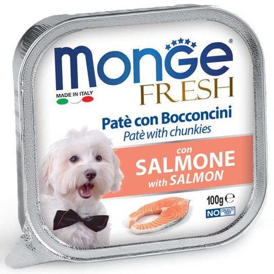 Monge Fresh Paté e Bocconcini Salmone Umido 100 gr