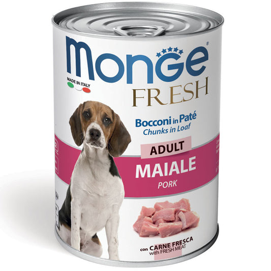 Monge Fresh Bocconi in Paté con Maiale – Adult Umido 400 gr