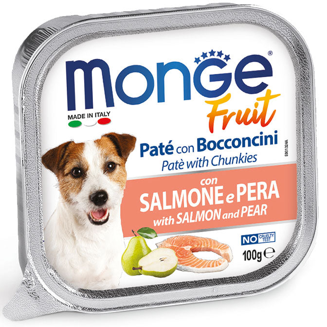 Monge Fresh Paté e Bocconcini Salmone e pera  Umido 100 gr