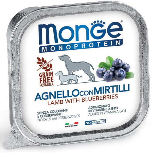 Monge Monoprotein Paté Agnello con Mirtilli  Umido 150 gr