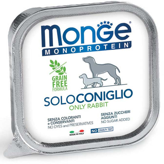 Monge Monoprotein Paté Solo Coniglio Umido