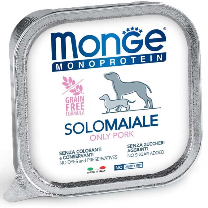 Monge Monoprotein Paté Solo Maiale Umido