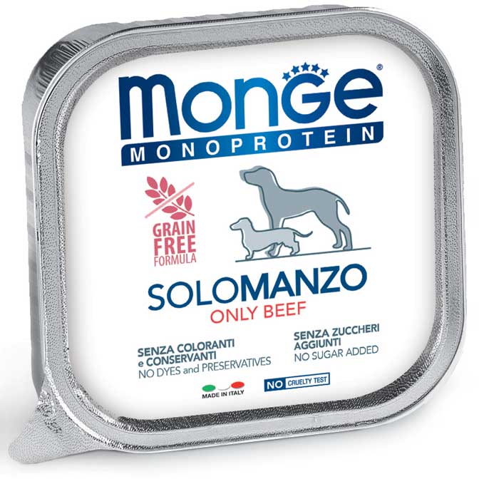 Monge Monoprotein Paté Solo Manzo Umido