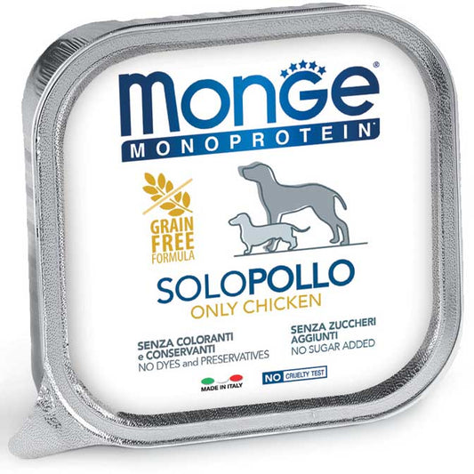 Monge Monoprotein Paté Solo Pollo Umido