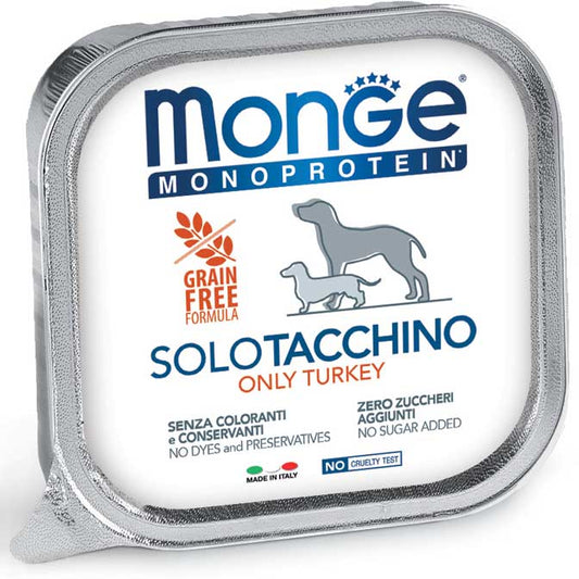 Monge Monoprotein Paté Solo Tacchino Umido