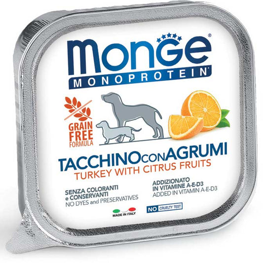 Monge Monoprotein Paté Tacchino con Agrumi  Umido 150 gr