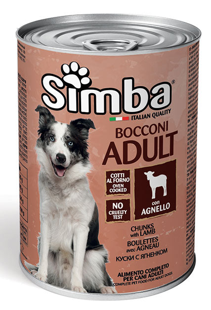 Monge Simba Bocconi con Agnello  Umido 1230 gr