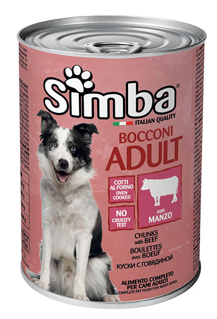 Monge Simba Bocconi con Manzo  Umido 1230 gr