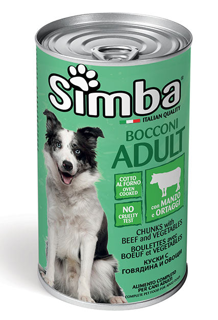 Monge Simba Bocconi con Manzo e Ortaggi  Umido 1230 gr