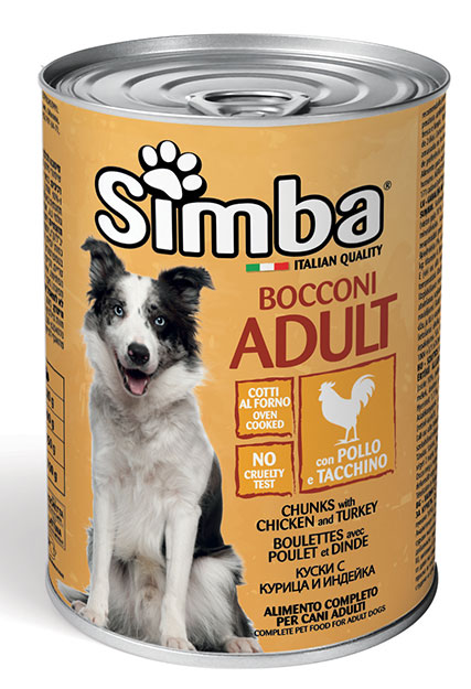 Monge Simba Bocconi con Pollo e Tacchino  Umido 1230 gr