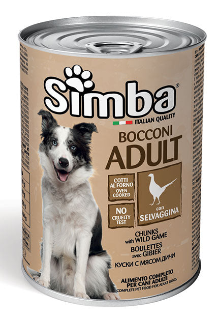 Monge Simba Bocconi con Selvaggina  Umido 1230 gr