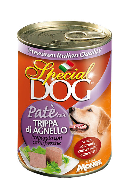 MongeSpecial Dog All Breeds Adult Paté con Trippa di Agnello Umido 400 gr
