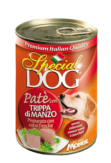 Monge Special Dog All Breeds Adult Paté con Trippa di Agnello Umido 400 gr