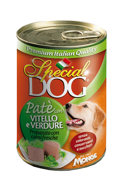 Monge Special Dog All Breeds Adult Paté con Vitello e Ortaggi Umido 400 gr